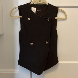 Giorgio Armani vintage Italian green/brown Sleeveless Vest with buttons